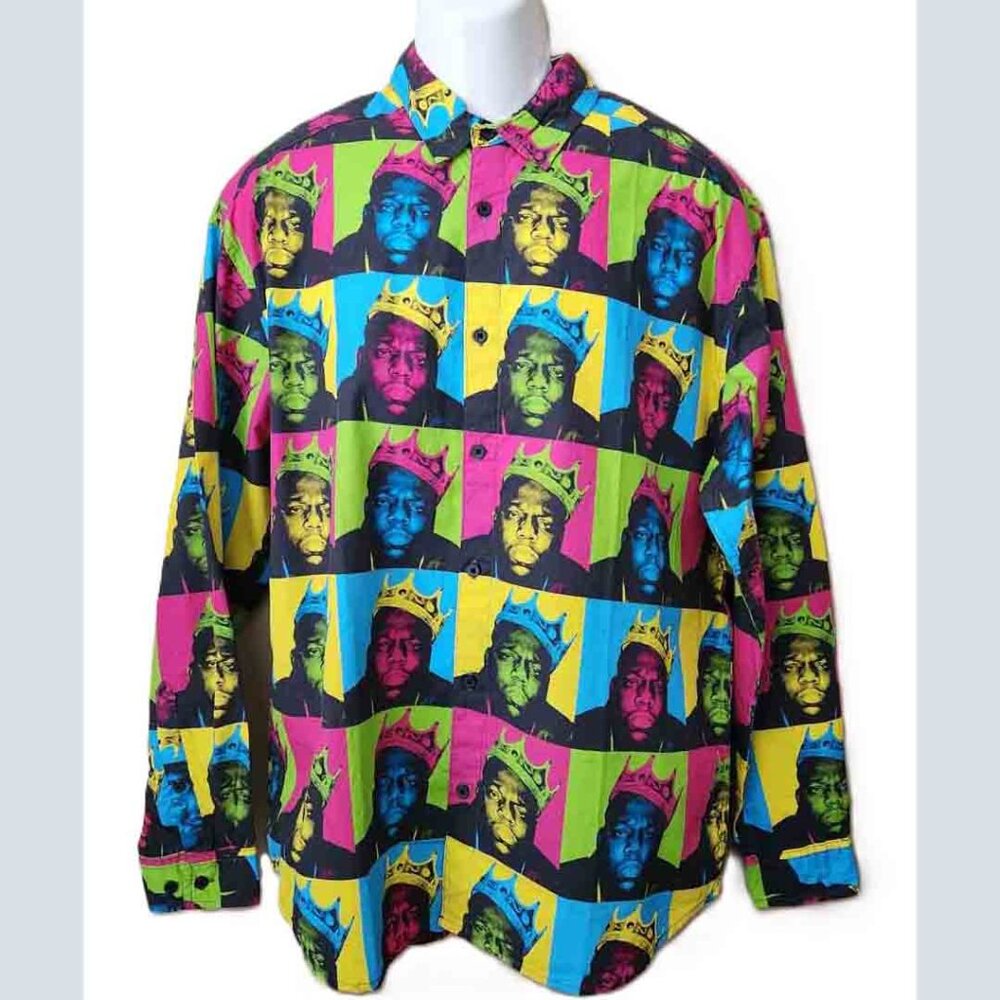 Vintage 1990s Brooklyn Mint LLC Notorious B.I.G. Shirt Men's OVERSIZED MEDIUM